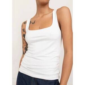 NEW PAPER LABEL alina tank in white